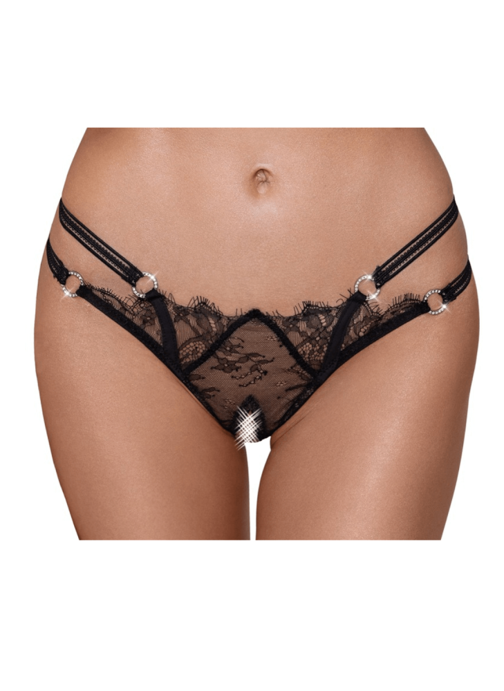 String ouvert en dentelle avec strass - Cottelli